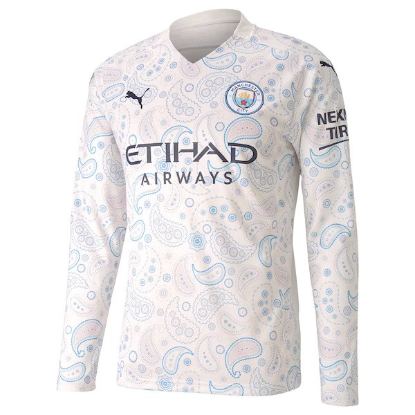 Thailandia Maglia Manchester City Third ML 20/21 Bianco